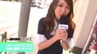 精液夜テレビレポーター