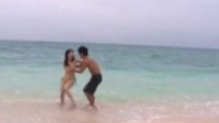 ブルネットひな前田のための屋外の性交の冒険