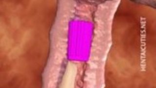 アニメ天使の寝室で女陰をいじります