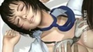 かわいい3Dアニメの女の子がcuntラビングを取得