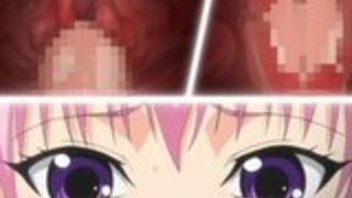 Pinkhaired変態ベイビーはみんな一生懸命雄鶏に乗り