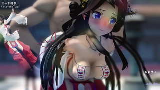 ご 視 聴 あ り が と う ご ざ い ま す！ 金剛 巫女 服 : 水 龍 敬 様 デ ザ イ ン の も の を 自 作 改 変